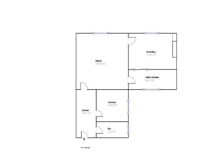 Appartement F2 à vendre - 2 pièces - 40.96 m2 - PARIS - 75012 - ILE-DE-FRANCE - Century 21 Michel Bizot